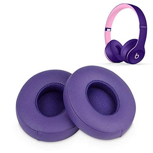 [AUSTRALIA] - Solo 2/3 Wireless Earpads - Replacement Ear Cushion Cover Pad Compatible for Beats by Dr. Dre Solo3.0 Solo 2.0 Wireless On-Ear Headphones (Purple/Violet) Purple 