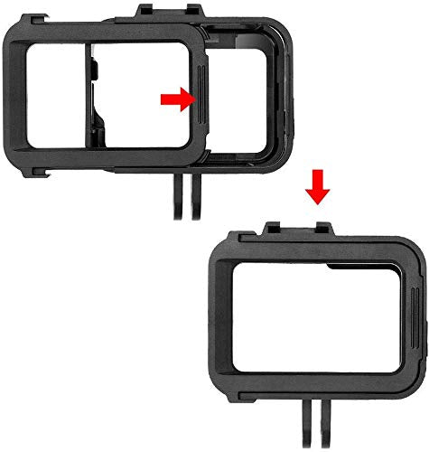 Mojosketch Plastic Standard Frame Mount for GoPro Hero 8 Black Protector Housing with Quick Release Buckle for Hero 8 Action Camera