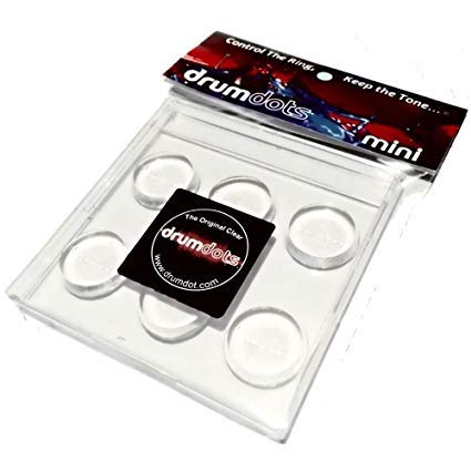 Drumdots - Drum Dampening Control that Reduces the Over-Ring Without Changing the Tone of your Drum (1 6Pack, 1 4Pack)