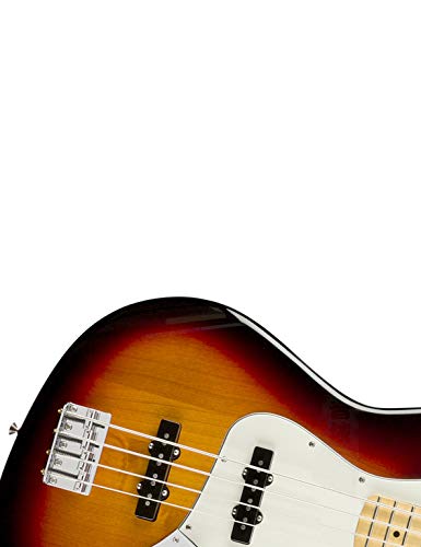 Metallor Hard Tail Fixed Bass Guitar Bridge Compatible with 4 string Jazz Bass or Precision Bass Style Bass Guitar Top Load Chrome.