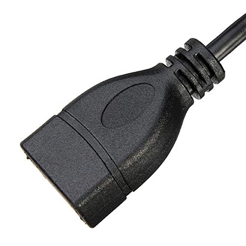 Chenyang Left Angled 90 Degree Micro HDMI Male to HDMI Female Adapter 4K Cable 10cm