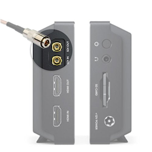 Superbat HD SDI Cable Blackmagic BNC Cable, DIN 1.0/2.3 to BNC Male Cable (Belden 1855A) - 1ft/3ft/5ft/10ft/15ft - for Blackmagic BMCC/BMPCC Video Assist 4K Transmissions HyperDeck Kameras 1pcs 10ft cable