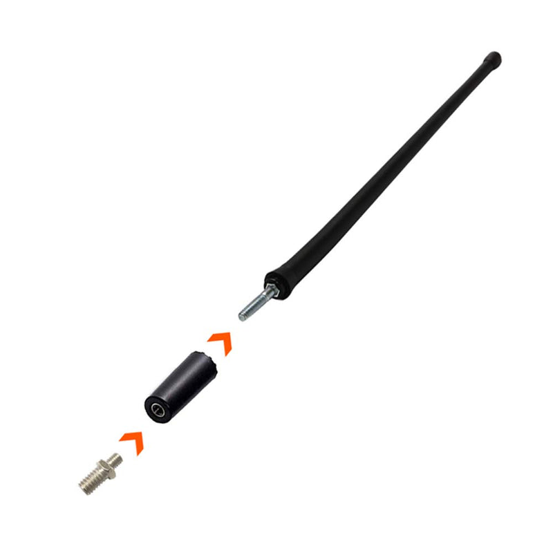 Liberty Radio Antenna 13-inch for 2007-2018 Jeep Wrangler JK JL Replaces# A1J-JEP17，5064351AB Flexible Rubber Antenna