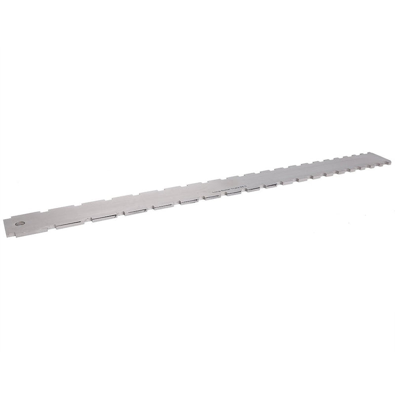 Stainless Steel Guitar Neck Notched Straight Edge Scale Measuring Tool for Guitars Neck Leveling