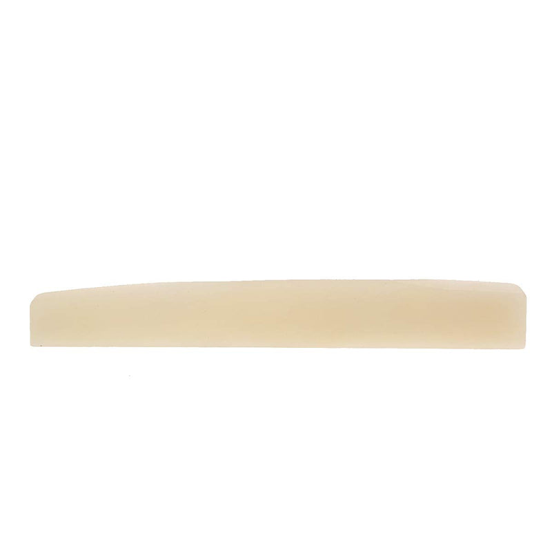 Musiclily Pro 73.66mm Compensated Acoustic Guitar Unbleached Bone Saddle for 6-String Martin Style(Set of 2)