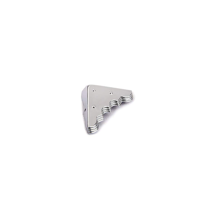 Alnicov 4PCS Decorative Nickel Box Corners with Screws for Cigar Box Guitar Parts