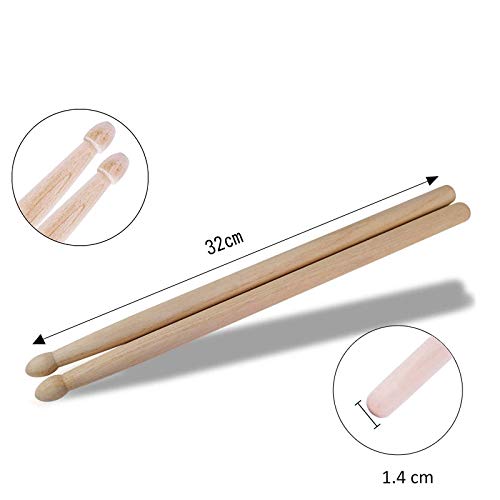 Winspeed Drum Sticks, 5A Classic Maple Wood Tip Drumsticks for Students and Adults 3 Pairs