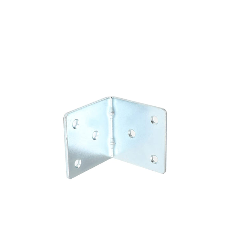 MroMax 6PCS Right Angle Bracket Corner Bracket 1.97" x 1.97" (L x W) Galvanized Angle Bracket Fastener Right Angle Bracket Suitable for Furniture Wooden Cabinet