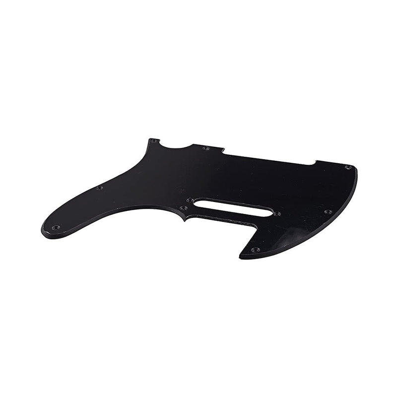 Alnicov 8 Hole Telecaster Pickguard for USA/Mexican Made American Standard Telecaster Modern Style Parts,1Ply Black