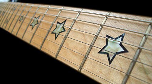 Inlay Sticker Fret Markers for Guitars & Bass - Sambora Stars,F-083SS-WT