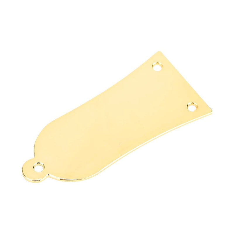 Vbest life 3 Ply Metal Guitar Truss Rod Cover Plate Including Screws 3 Holes Guitar Bass Accessory Replacement(Gold)