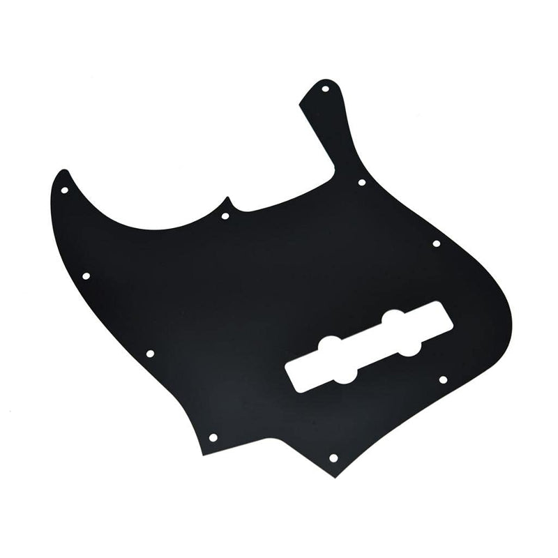 Dopro 10 Hole Modern-Style Metal Anodized Aluminium Bass Pickguard Black