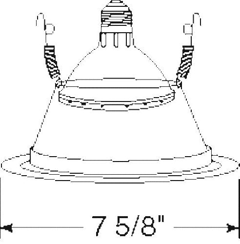 Juno Lighting 27HZ-WH LED Tapered Downlight Cone Trim, 6-Inch, White Trim with Haze