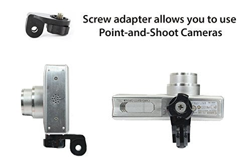 OCTO MOUNTS | Universal Smartphone Holder w/GoPro Style Mount Attachment, Tripod Adapter & Screw Adapter for Any Phone. Connect Your Smartphone to Any GoPro Mount or Tripod.