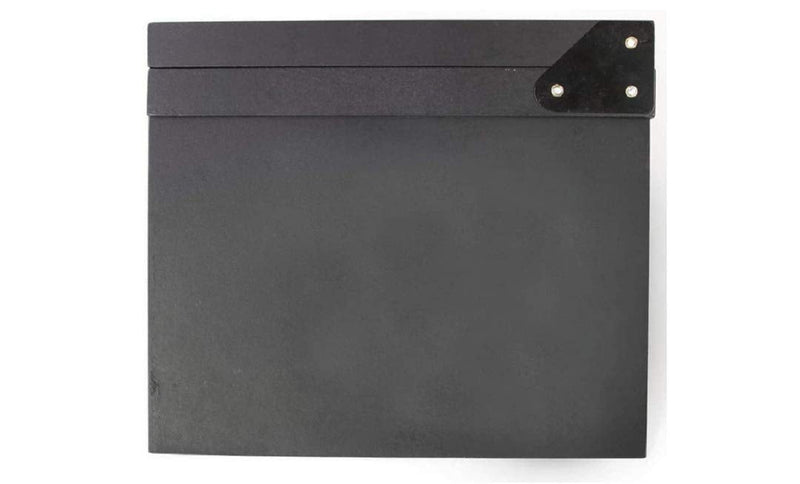 [AUSTRALIA] - zmgmsmh Wooden Clapboard Director Film Movie Cut Action Scene Slateboard Clapper Board Slate (Large-Black) Large-Black 