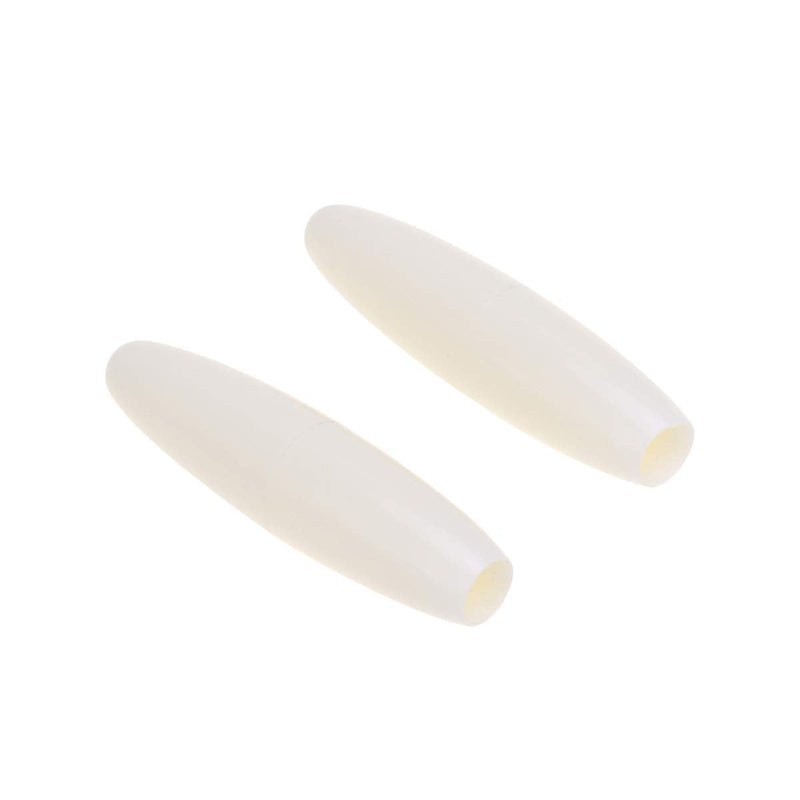 Musiclily Pro Inch Size Plastic Guitar Stratocaster Tremolo Arm Tips Whammy Bar Knobs for USA/Mexico Strat Style, Aged White (Set of 2)
