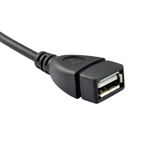 UCEC USB 2.0 Extension Cable - Left Angle A Male to Female - 0.7 Feet (20cm) 20cm Left Angle