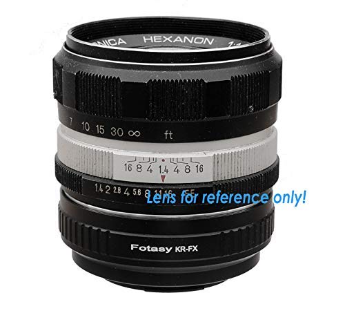 Fotasy Premier Konica AR Lens to Fuji X Lens Adapter, Compatible with Fujifilm X-Pro1 X-Pro2 X-E1 X-E2 X-E3 X-A5 X-M1 X-T1 X-T2 X-T3 X-T10 X-T20 X-T30 X-H1 Konica AR - FX Adapter