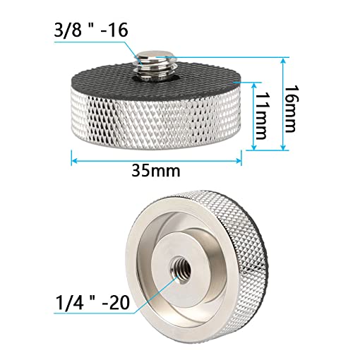 CAMVATE 1/4"-20 Female to 3/8"-16 Male Screw Adapter for Camera Tripod