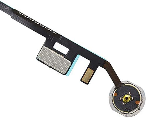 T Phael BlackGold Home Button Compatible with iPad 10.2" 2019 iPad 7 7th Gen (A2197 A2198 A2200),2020 iPad 8 8th Gen (A2270 A2428 A2429 A2430) Incl Flex Cable Connector and Screwdriver Black(Gold Ring)