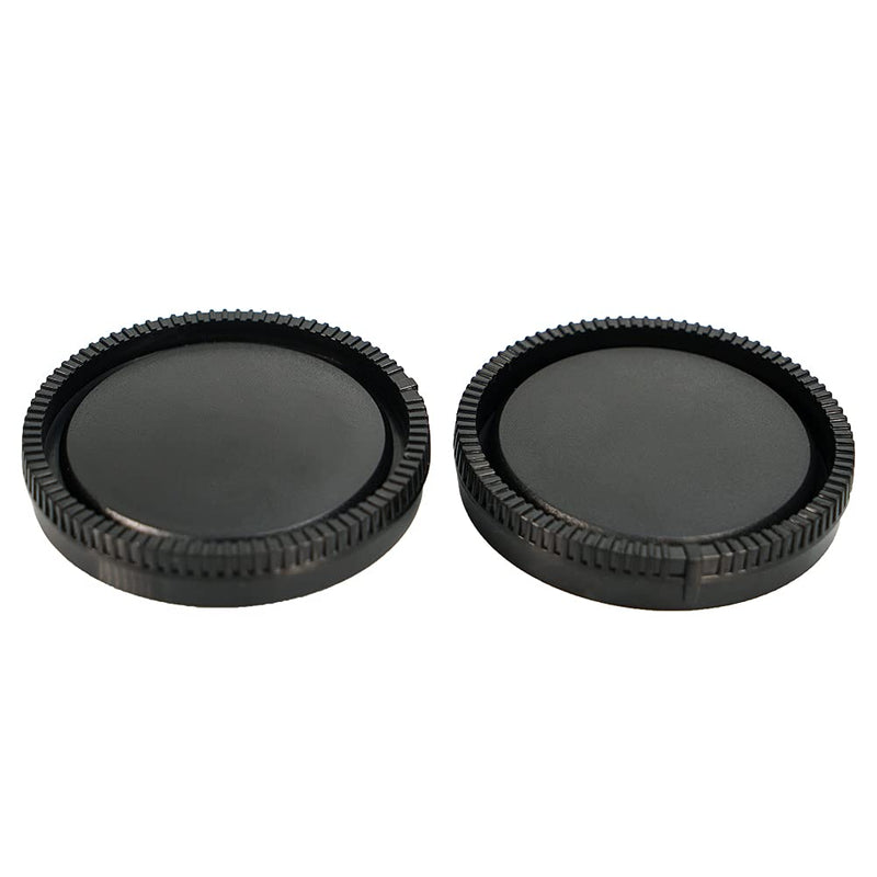 NIYI 2Sets Camera Body Cap and Rear Lens Cap Cover Kit for Sony ENEX Mount Camera and Lenses Rear Lens Protector Cover and Body Cap Set Sony E