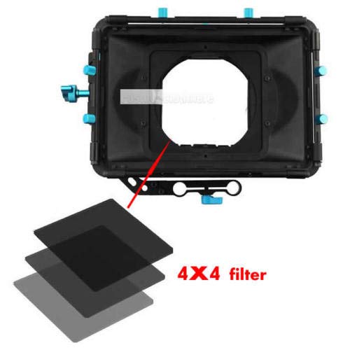Runshuangyu 3Pcs Set 4x4 Full Neutral Density ND2 +ND4+ ND8 Filter ND2 4 8 ND Filter with Bag for Swing Away Matte Box Holder