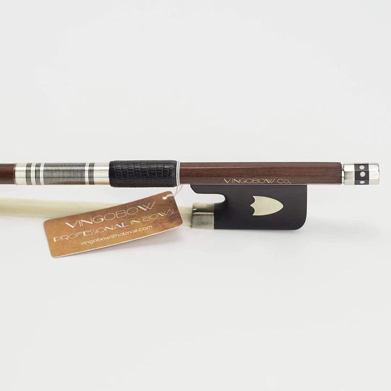 VINGOBOW 1/2 Size PERNAMBUCO Cello Bow For Professional Players Deep and Powerful Sound Natural Horsehair, Art No.430C