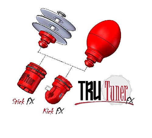 Tru Tuner FX Series, 1.6 inches Tambourine, Red, one size (TTSFXT)