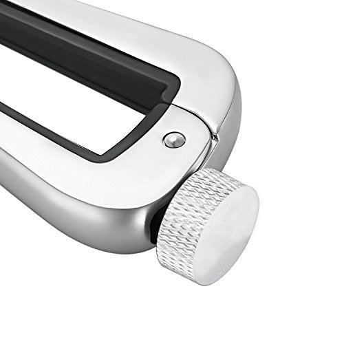 [AUSTRALIA] - WINGO Universal Guitar Capo Pro-Perfect Tension Capotraste Fits all types Guitar,Silver 