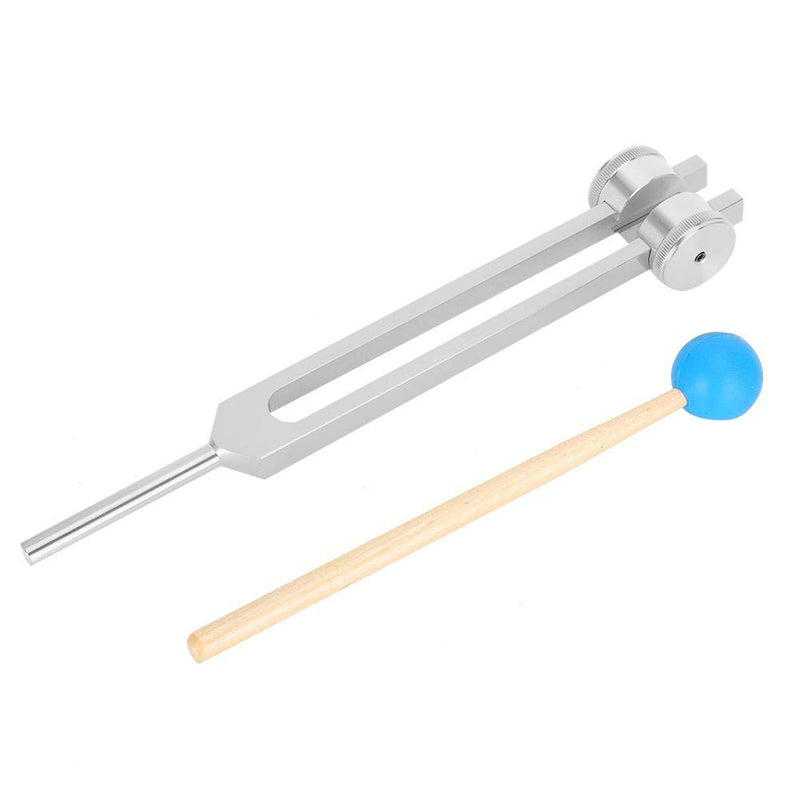 Tuning Fork, Aluminum Alloy 111Hz Tuning Fork, Aluminum Frequency Tuning Fork Yoga Meditation Tuning Energy Fork For Tuners With Hammer(Silver) silver