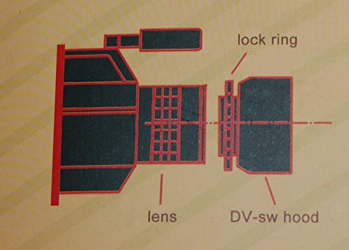 43mm 16:9 Screw Mount Rectangular Wide Angle Lens Hood + W/B Cap for Canon VIXIA HF R80 R82 R800 R72 R700 R70 R600 R62 R60 HG10 HV20 VIXIA HV40 HV30 HFM50 HFM52 HFM500