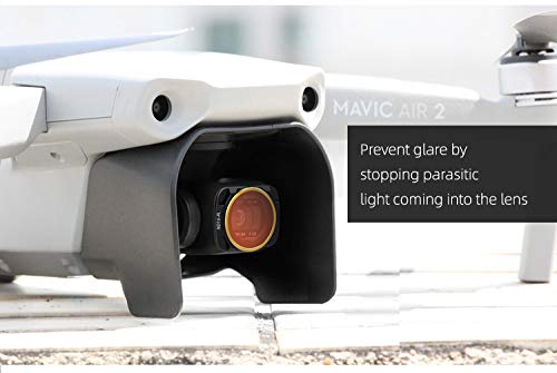 Hooshion Anti-Glare Sunshade Lens Hood Gimbal Sun Hood for DJI Mavic Air 2 Drone Gimbal