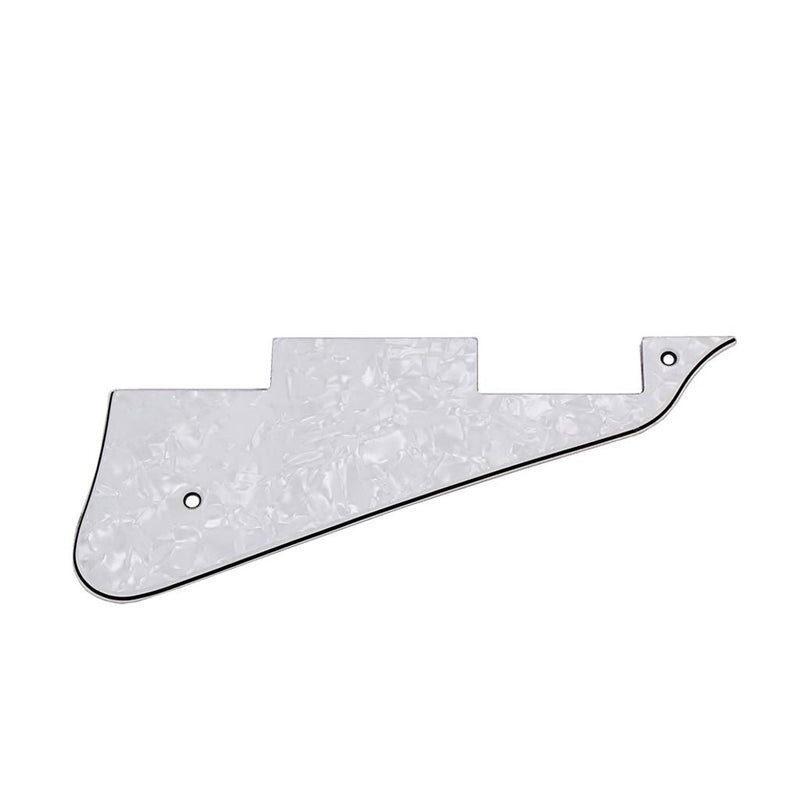 Alnicov 3Ply White Pearl Guitar Pick Guard Scratch Plate Back Plate Fits For Gibson Les Paul Pickguard Replacement