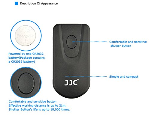 JJC Wireless Infrared Shutter Release Remote Control Compatible with Pentax K-70 K-30 K-5 II K-5 IIs K-3 II K-1 II K-S2 K-S1 645D 645Z K500 K-7 K-5 Q-S1 WG-20 WG-5GPS WG-4GPS Replaces Pentax E/F/WP