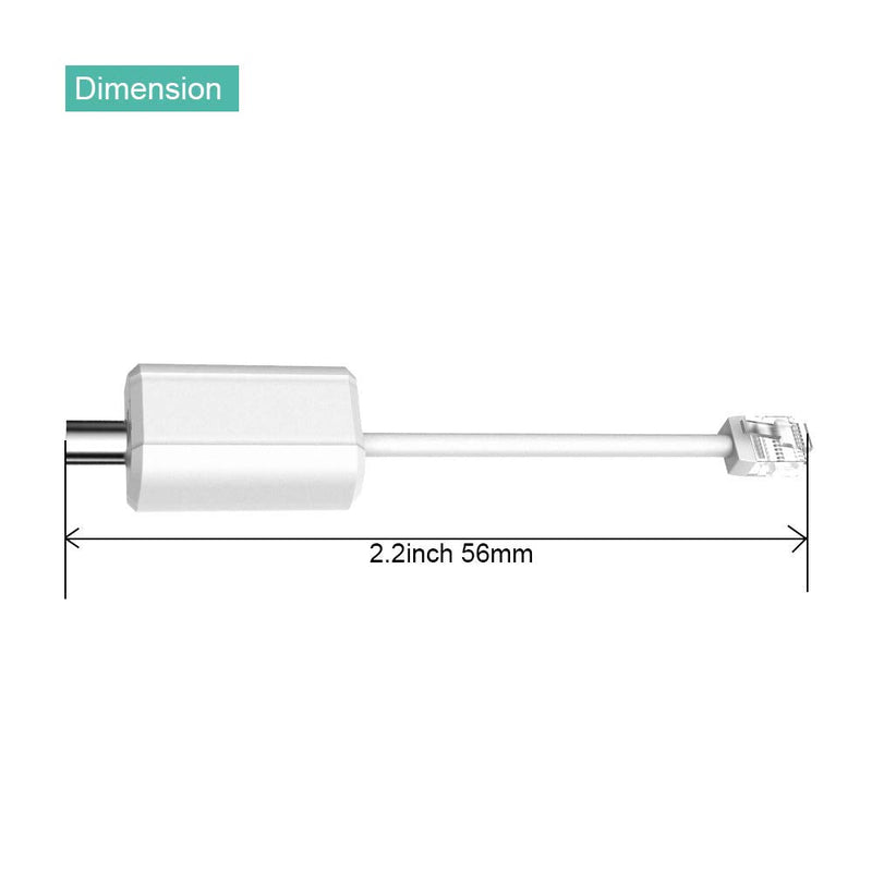 LINOVISION Passive RJ45 to BNC Adapter for EOC Switch08 or Dahua ePOE Switch (LR1002) 1 Pair