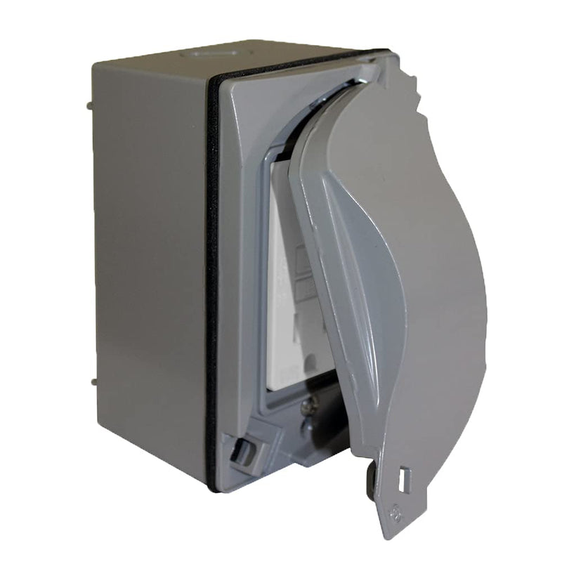 Sigma Engineered Solutions, Gray Sigma Electric 16449 TRWR GFCI Receptacle Kit with Universal Cover