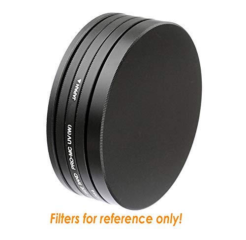 Fotasy 72mm Metal Filter Stack Caps, Filter Stack 72mm, Aluminum Alloy, Slim Stack fits 72mm UV CPL Fader ND Filter