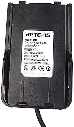 Retevis RT5 Battery Eliminators Car Charger,for Retevis RT21 Walkie Talkies,12V-10V Walkie Talkie Battery Eliminator(1 Pack)