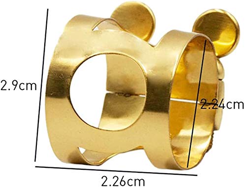 Jiayouy Alto Sax Mouthpiece Ligature Double Screws Ligature Brass