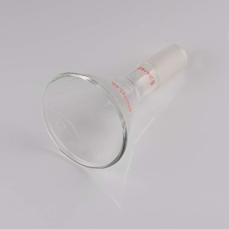 [AUSTRALIA] - StonyLab Glass Short Stem Powder Funnel with 75 mm Top Outer Dimension and 24/40 Inner Joint Filter Funnel Glass Funnel OD 75mm 