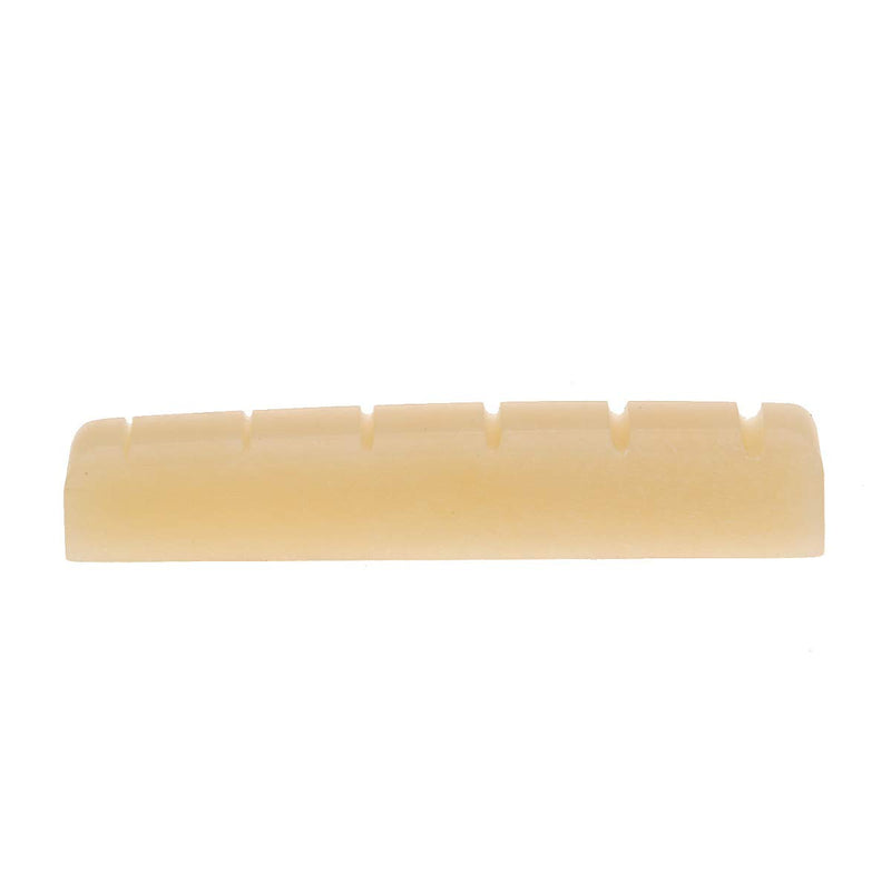 Musiclily Pro 42.95mm Slotted Electric and Acoustic Guitar Unbleached Bone Nut for 6-String Ibanez and PRS (Set of 2)