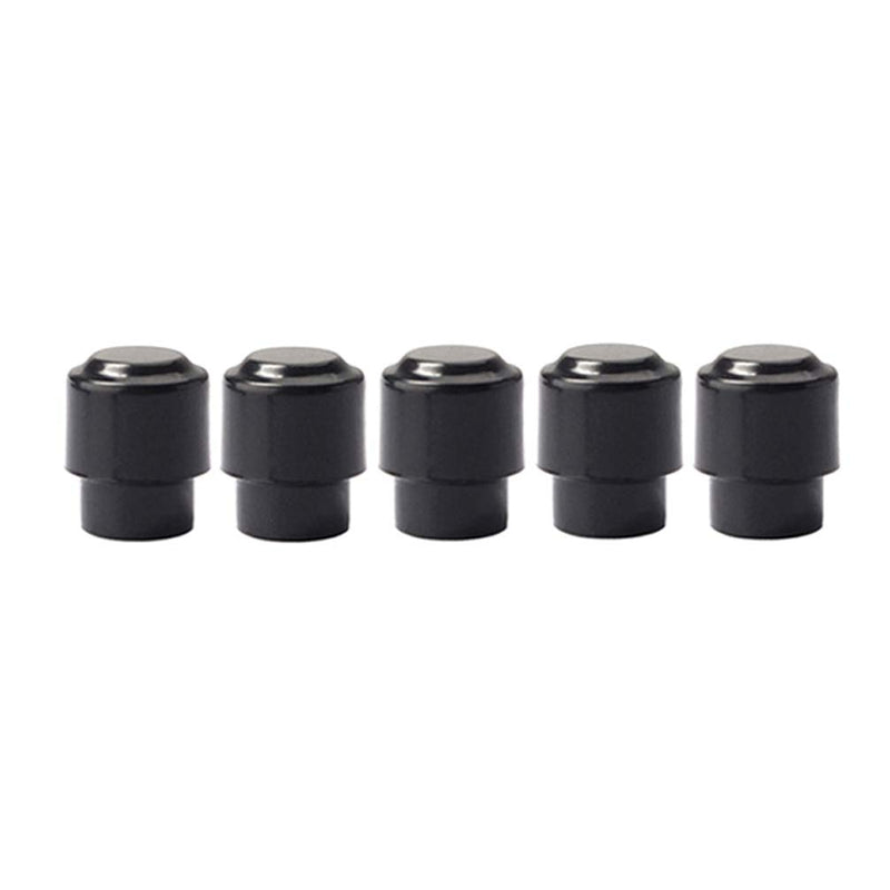 Healifty 5pcs Switch Knob Tip Cap Replacement for telecaster Tele Fender Electric Guitar (Black)