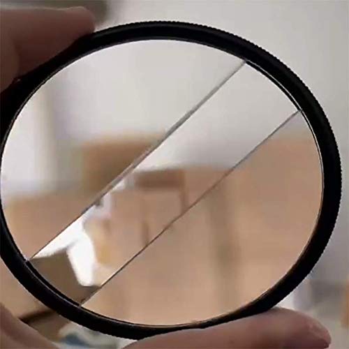 77mm Camera Filter Centerfield Split Diopter Filter, Keeps The Focus, Makes The Center Opening Focus on The Subject 2 pcs filter