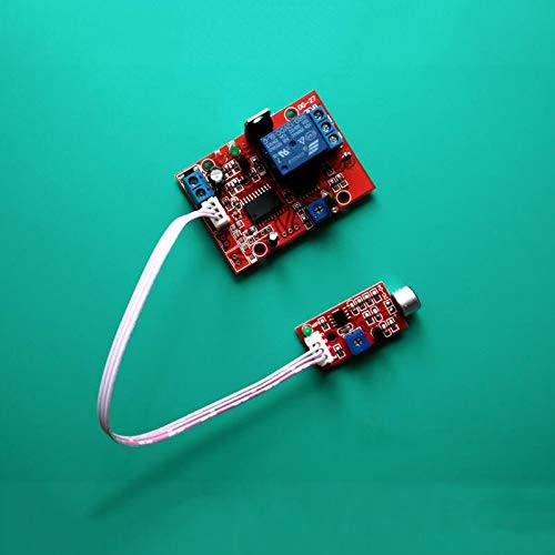 Taidacent 12V Voice-Activated Delay Switch Sound Detection Relay Module Sound Sensor Module Voice Alarm