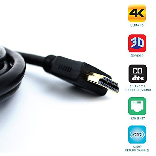 [AUSTRALIA] - QualGear High Speed HDMI 2.0 Cable with Ethernet (10 Feet) - 100% OFC Copper, 24K Gold Plated Contacts, Triple-Shielded. Supports 4K Ultra HD, 3D, 18 Gbps, Audio Return Channel (QG-CBL-HD20-10FT) 1 Pack 10 Feet 