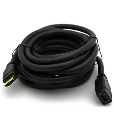 AYA 25Ft (25 Feet) 24AWG High Speed HDMI Male to Female Extension Cable Ethernet, CL2, Audio Return, 4K 3D and in Wall Ready