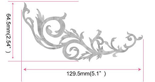 Gothic Line/DS (Abalone Mix) Traditional Vine Inlay Sticker Decals for Guitar & Bass Body