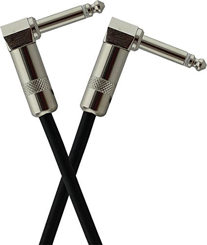 [AUSTRALIA] - StageMASTER SEGLL-2 2-Feet Instrument Right Angle 1/4-Inch Connectors for Foot Effect Pedals 