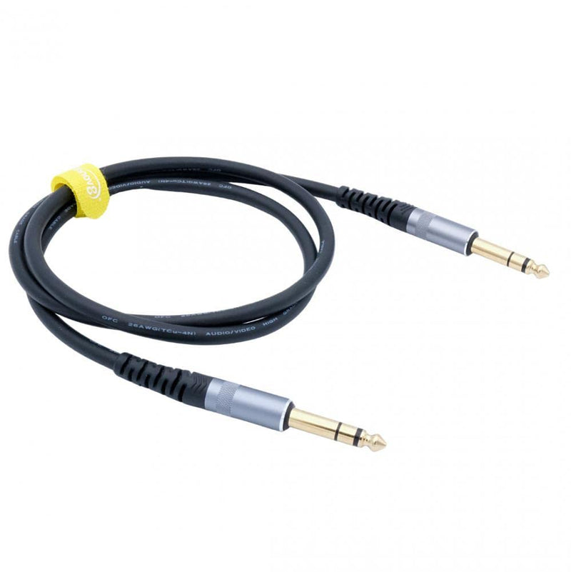 INNOV8 6.35mm 1/4 inch Male to Male TRS Stereo Professional Audio Cable 1m