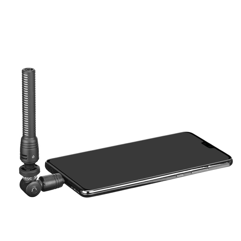Saramonic Unidirectional Micro-Shotgun Microphone with USB-C Output for Android Smartphones or Tablets, and iPad Pro or iPad Air (SmartMic5 UC), SMARTMIC5UC